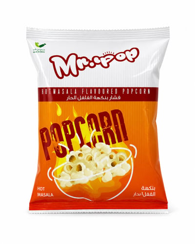Hot pepper flavor popcorn 17g