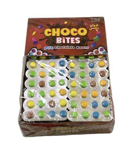 Chocolate bites milk chocolate beans