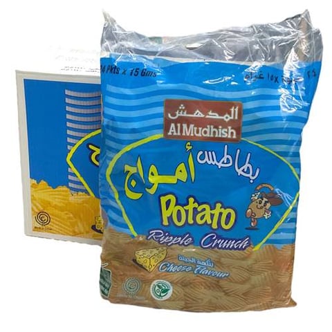 potato ripples crunch cheese 15g *24pcs *4bag