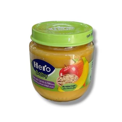 hero baby fruits with carrots & oatspuree  125gm