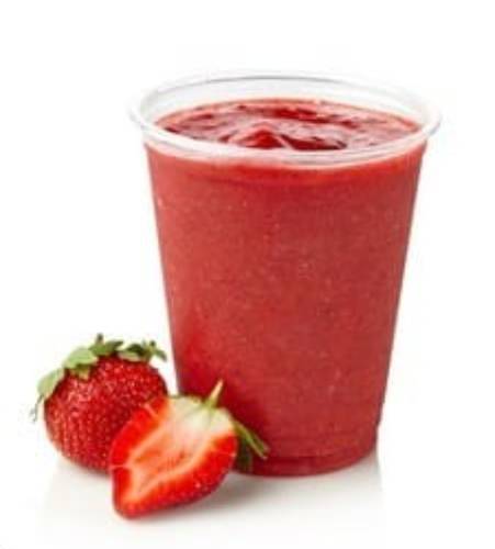 Strawberry juice / ice cream rolls