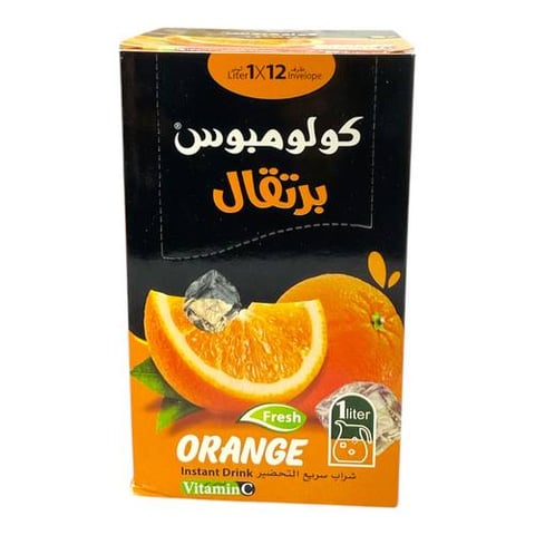 شراب سريع التحضير برتقال كولومبس 12 ظرف *1 لتر