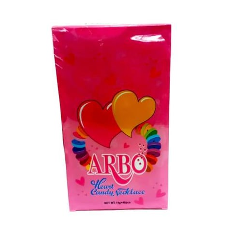 Arbo heart necklace candy 14g×48pc