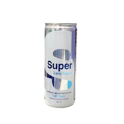 Super carbonated drink tutti frutti zero sugar 250ml