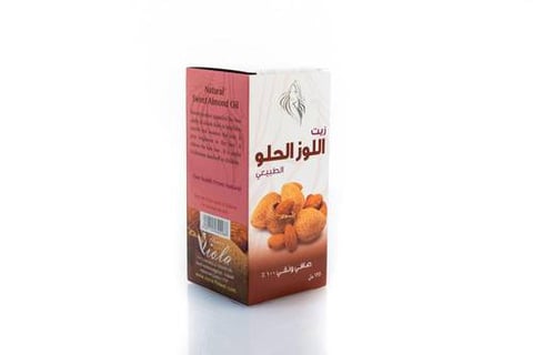 زيت اللوز الحلو الطبيعي للشعر من فيولا 125مل
