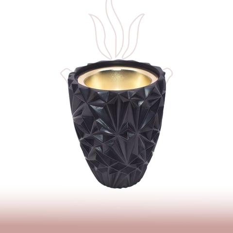 مبخرة سوداء بنقش فاخر
