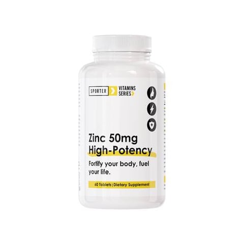 Sporter - Zinc 50mg - Unflavored - 60 Tablets