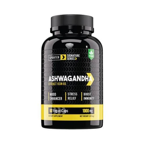 Sporter - Ashwagandha KSM-66 1000mg - Unflavored - 60 Capsules