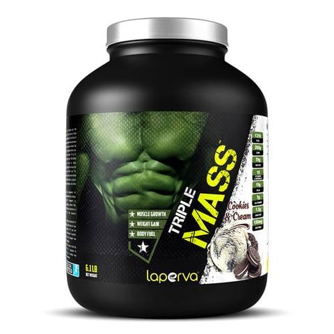 Laperva Triple Mass Gainer ,Cookies and Cream, 6.1 LB