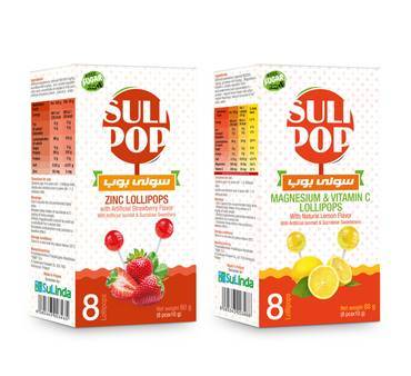  pack of two Suli pop Zinc + Suli pop Magnesium and Vitamin C