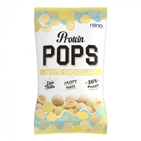 نانو بروتين كرات شيكولاتة بيضاء 38 جم .. NANO PROTEIN POPS WHITE CHOCOLATE 38 GM