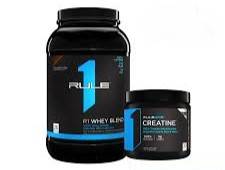 رول ون واي بليند كوكيز و كريمة 5 رطل + رول ون كرياتين بدون نكهة 75 سكوب .. RULE 1 WHEY BLEND 68 SERV COOKIES & CRÈME 5LBS + Rule 1 CREATINE  UNFLAVORED 75 SERV
