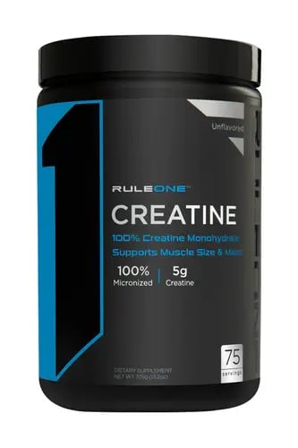 R1 Creatine, Rule 1 Proteins 100% Creatine (Unflavored, 75 Servings)