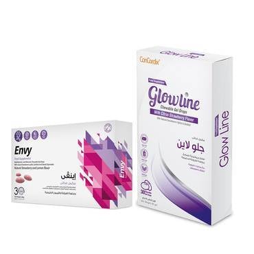 بكج جلولاين و انفي للعناية بالبشرة و الشعر - Glowline and Envy package for skin and hair care