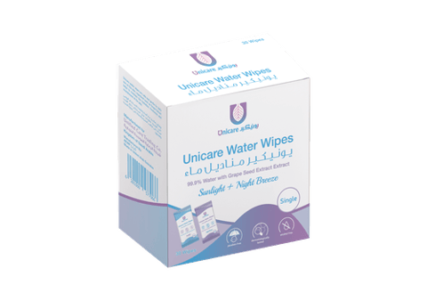UNICARE WATER WIPES 30 SINGLE WIPES