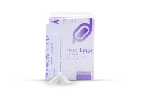 Probanorm – Probiotics + Vitamins C, D, B12 & Zinc – Strawberry Flavor – 30 Sachets