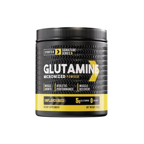 سبورتر – جلوتامين ميكرونايزد – بودرة – بدون نكهة – 300 جم - Sporter Signature Series - Glutamine Micronized Powder - Unflavoured - 300 Grams