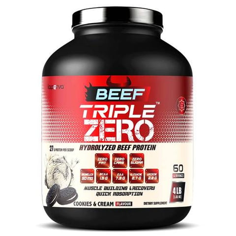 لابيرفا بيف تربيل زيرو هيدروليزيد بروتين, كوكيز وكريمة, 4 باوند-LAPERVA BEEF TRIPLE ZERO COOKIES&CREAM