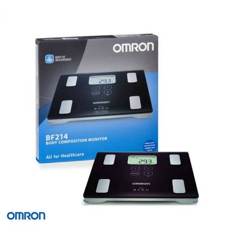 اومرون ميزان إلكتروني مع قياس نسبة الدهون  Omron Body Composition Measuring Scale BF214 .. BF214