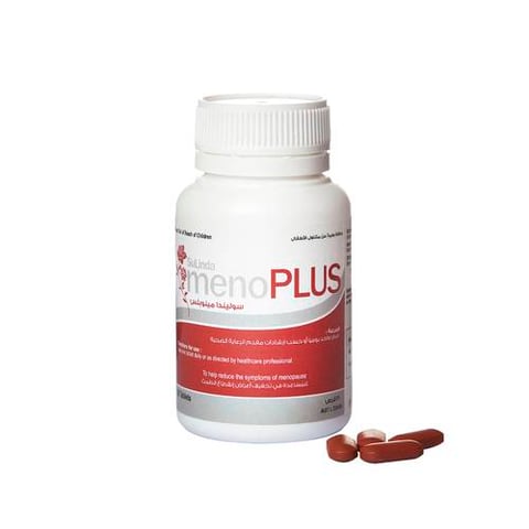  مينو بلس مستخلص الصويا لتقليل أعراض انقطاع الطمث 30 قرص - Meno Plus Soy Extract to Reduce Menopause Symptoms 30 Tablets