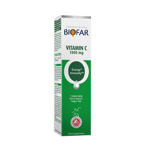 Biofar, Effervescent Vitamin C 1000 Mg - 20 Tablets