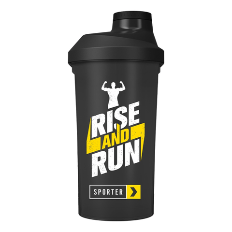 Sporter Rise and Run Shaker Black 600 ml 