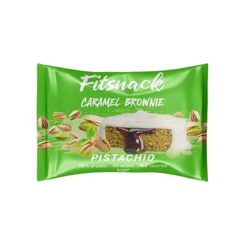 فيت سناك كيك براوني الفستق - Fitsnack Brownie Pistachio 50 gm