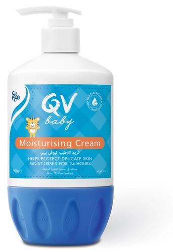   كيو  في كريم مرطب للأطفال 500جرام - Qv Baby Moisturizing Cream 500 Gm Pump