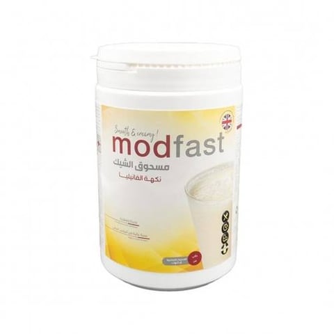 مودفاست بروتين بنكهة الفانيليا-MODFAST PLUS PROTEIN POWDER 300 GM VANILLA
