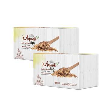 عبوتين من المرة مسحوق خلاصة المر-2.5 جرام × 20 كيس-Pack Of Two Myrrh Extract Powder -2.5 gm x 20 packets