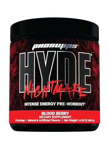 مسحوق مشروب الطاقة قبل التمرين من هايد نايتمير (30 حصة، بلدي بيري)-Hyde Nightmare Pre-Workout Powder Energy Drink (30 Servings, Blood Berry)