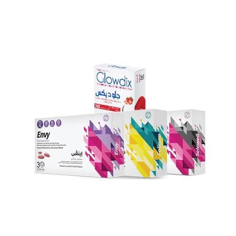 One-Month Beauty Package (Glowdix – Envy – Selewell – Folysira)
