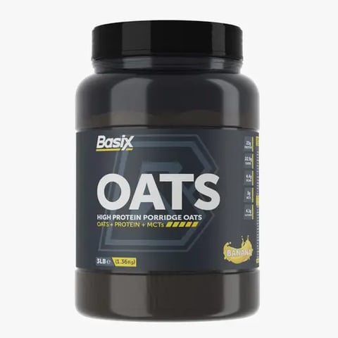 بيسيكس شوفان بروتين بنكهة الموز 1.36 كجم - BASIX OATS BANANA 3 LB