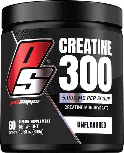 بروسوبس كرياتين 300، 100% درجة صيدلانية 5000 مجم كرياتين مونوهيدرات، 60 حصه-PROSUPPS Creatine 300, 100% Pharmaceutical Grade Micronized 5,000mg Creatine Monohydrate, 60 Servings