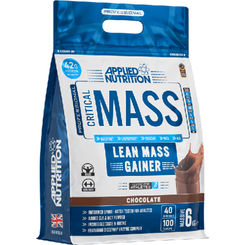 أبلايد نيوتريشن كريتيكال ماس لين ماس جاينز، شوكولاتة، 6 كجم - Applied Nutrition Critical Mass Lean Mass Gainz, Chocolate, 6 Kg