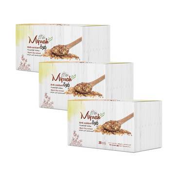 3 عبوات من المرة مسحوق خلاصة المر-2.5 جرام × 20 كيس -   Myrrah pack of 3 Extract Powder -2.5 gm x 20 packets