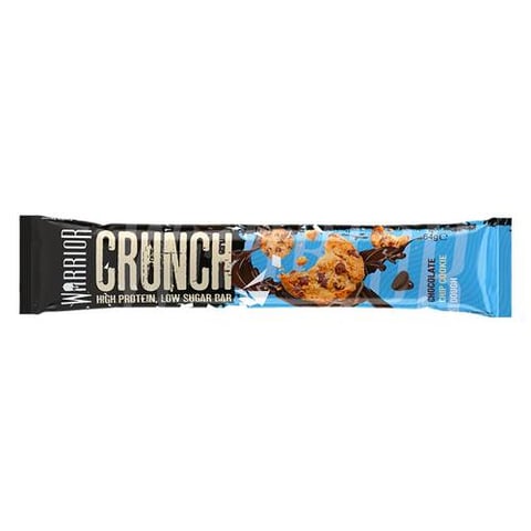 واريور كرانش  بروتين بار كوكيز و رقائق الشوكولاتة 64 جم-Warrior Crunch Protein Bar Cookies & Chocolate Chips 64g