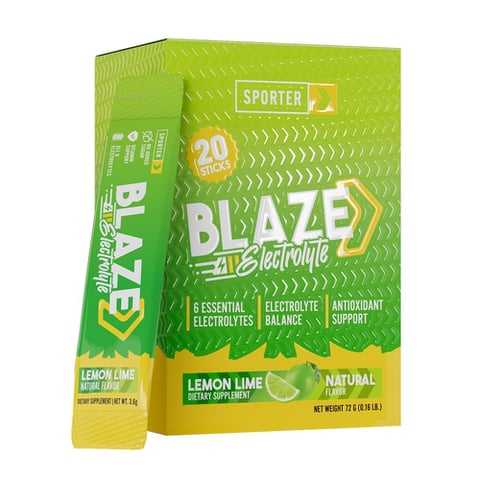Sporter Blaze Electrolyte Lemon Lime 20 Sticks 