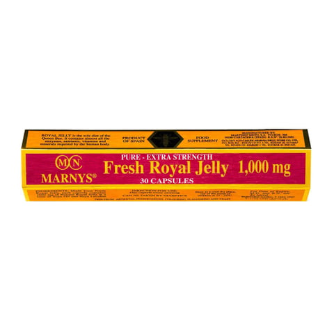 مارنيز - غذاء ملكات النحل الطازج 1000 ملجم - 30 كبسولة-MARNYS Fresh Royal Jelly 1000Mg 30 Capsules