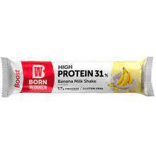 بورن وينر بار بروتين بالحليب والموز خالي من الجلوتين 55 جرام-Born Winner Protein Bar Winner Boost  Banana Milk 55g