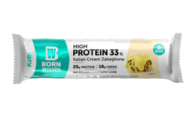 سناك بورن وينر بار كيتو بالكريمة الايطالية 60 جرام-Born Winner Protein Bar Keto Italian  Cream 60g