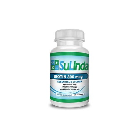 سوليندا بيوتين 300 ميكروجرام 60 كبسولة  - SuLinda Biotin 300mcg 60 Tablets