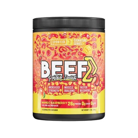 Sporter - Beef Protein Isolate - Raspberry Mango - 540 Grams