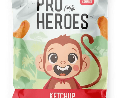 برولايف برو هيروز فيتامينات بنكهة الكاتشب 50 جم-Prolife Pro Heroes Vitamins Ketchup Flavor 50gm