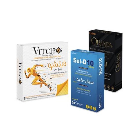 بكج إعادة الحيوية (فيتشو + أوراندا + سول كيو 10) - Vitality Reset Package (Vitcho + Oranda + SulQ10)