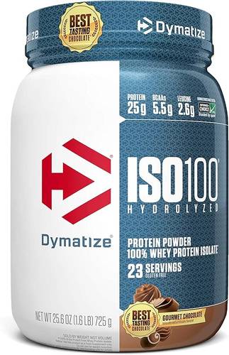 Dymatize Nutrition Iso 100 Whey Protein Isolate Powder - 725 g (Gourmet Chocolate)