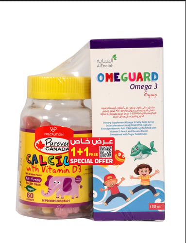 Omeguard Omega 3 & Purever Calcium & Vitamin D
