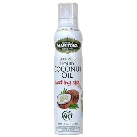 زيت جوز الهند من مانتوفا، بخاخ زيت طهي نقي 100%-Mantova Coconut Oil, 100% Pure Cooking Oil Spray