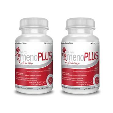 عبوتين مينو بلس - يساعد في تقليل أعراض انقطاع الطمث - 30 قرصًا - pack of 2 Meno plus - Help the reduction the symptoms of menopause- 30 tablets