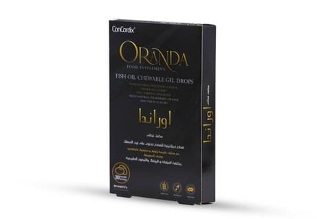 Oranda Fish Oil 640mg Orange Lemone and Strawberry Flavor  30 Gummies